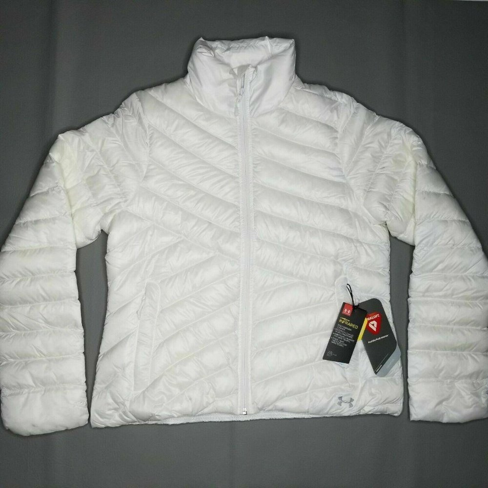 Under Armour Jacket Large Womens UA Uptown Puffer Full Zip Puffer Down Insulated